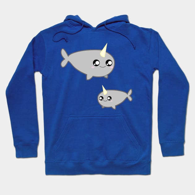 Chibi Narwhals Hoodie by SolarCrush